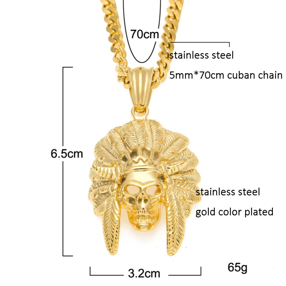 Jewelry Indian Chief Pendant