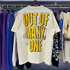 Godspeed T Shirts Astronaut Robot Printed Cotton Casual Short Sleeve Men and Women