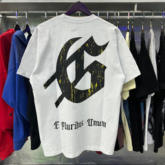 Godspeed T Shirts Skull Landscape Printing Cotton Casual Short Sleeves Men and Women