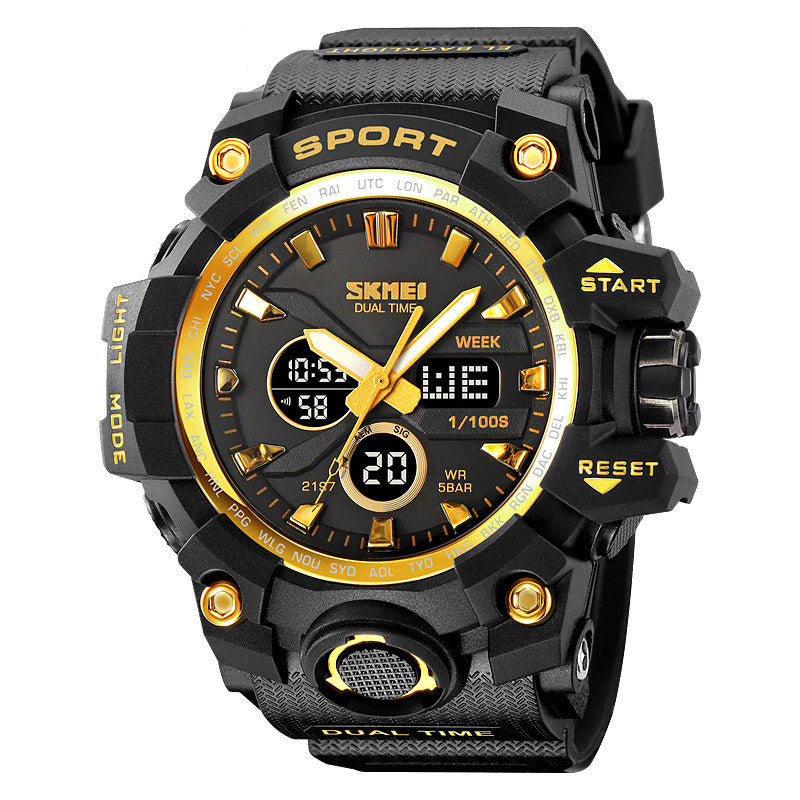 Analog-Digital Watch Waterproof Sports Student Watch