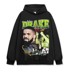 Drake Hoodie Printed Short Sleeve T-Shirt