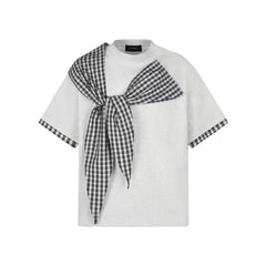 80s Casual Classics Shirts Contrast Checked T-Shirt Short Sleeve Top