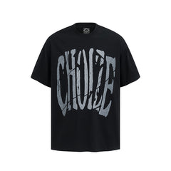 Camisas Vintage Hombre Graffiti Letter Print Short Sleeve T-Shirt