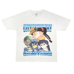 Film Star T Shirt Movie Sky City Loose American Retro Street Cotton Personalized T-shirt for Men and Women