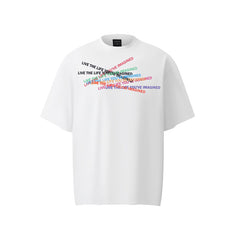 80s Casual Classics Shirts Alphabet Print Short Sleeve T-Shirt Summer Oversize Loose Top