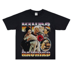 Film Star T Shirt Movie Loyal Dog Eight Male Printed Loose Street Cotton American T-shirt