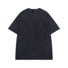 Ellie Seattle Shirt Summer Vintage Newspaper Print Old Washed Short Sleeve T-Shirt