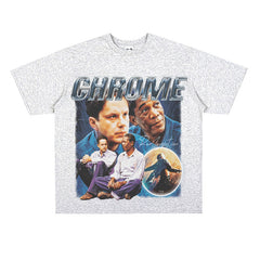 Film Star T Shirt Shawshank's Redemption Street Style Short Sleeve Loose Retro American T-shirt Men