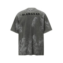 80s Casual Classics Shirts Washed Tie-Dyed Embroidered Letters Old Short Sleeve T-Shirts