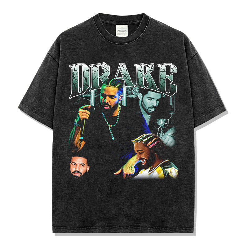 Drake T Shirts Short Sleeve T-Shirt Crew Neck