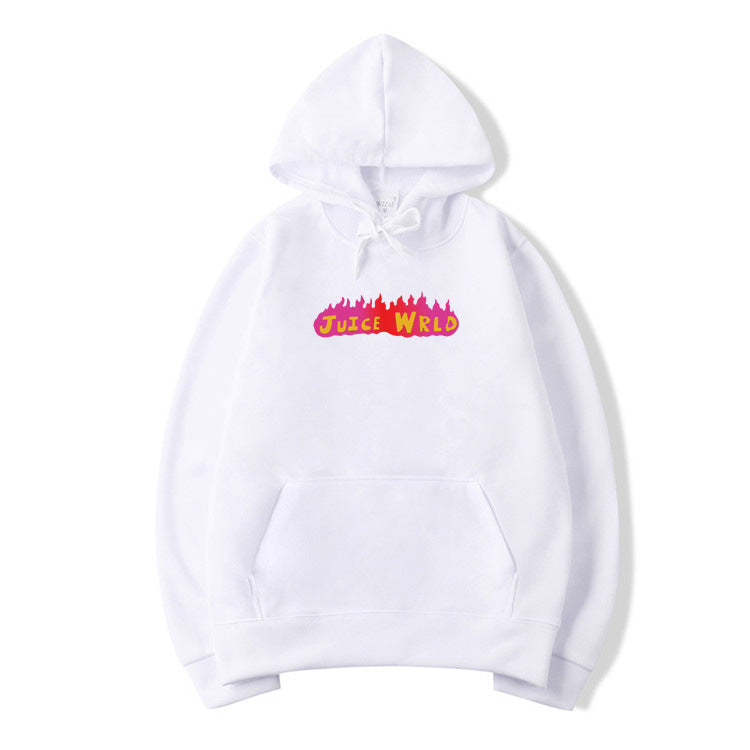 Juice WRLD in Loving Memory Hoodie Juice WRLD Flame Print Loose Fashion Sweater