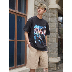 Film Star T Shirt Movie Harry PROTONIC Magic Street Style Short Sleeve Loose American T-shirt