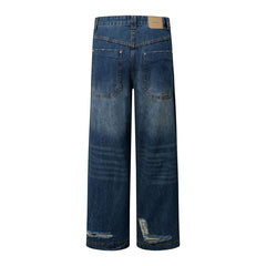 American Mens Jeans Retro Loose Jeans