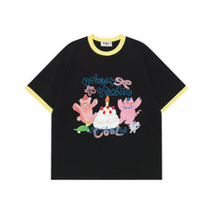 Ellie Seattle Shirt Summer Loose Crew Neck Short Sleeve T-Shirt