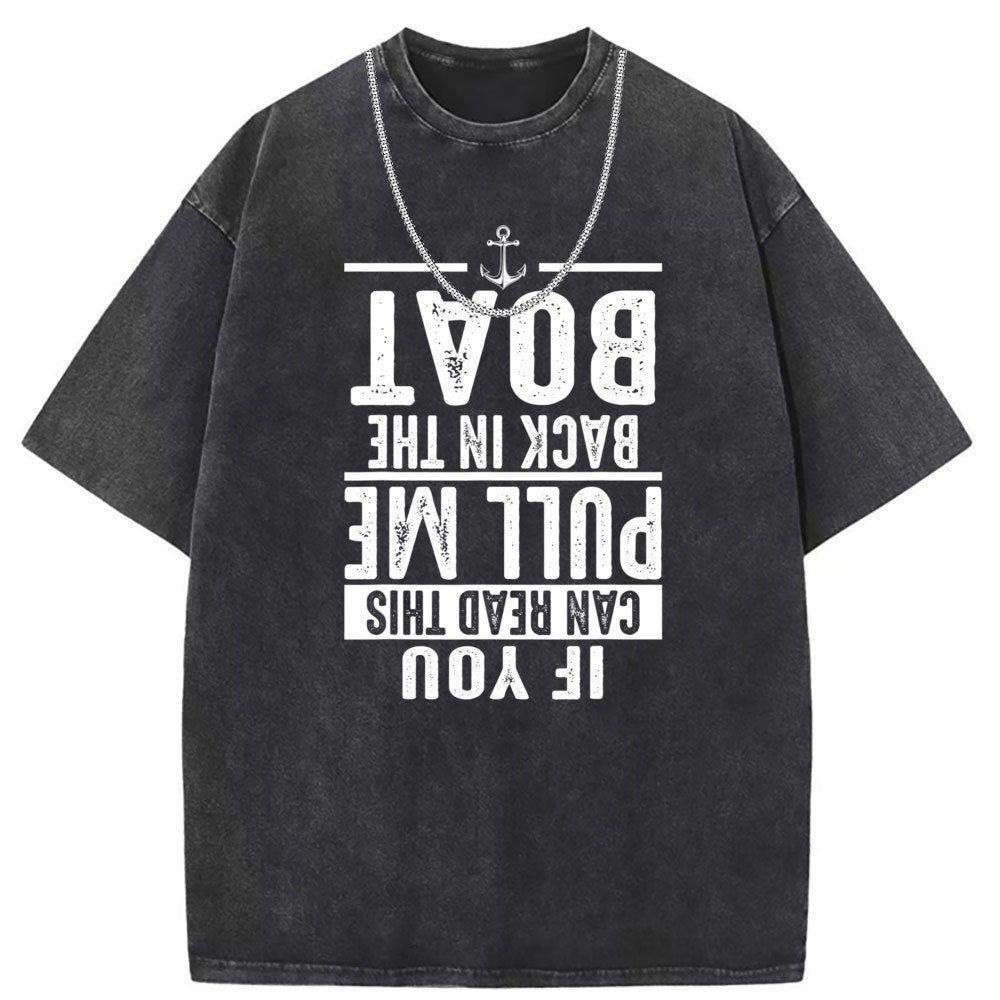 Men T Shirts Pure cotton round neck short-sleeved T-shirt women's washed and old