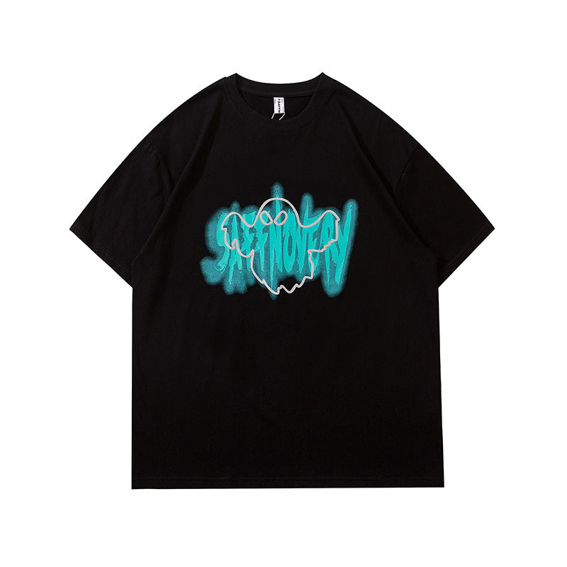 Camisas Vintage Hombre Vintage Short Sleeve T-Shirt Summer Loose