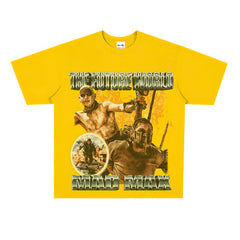 Film Star T Shirt European and American Classic Movie Crazy Max Loose Cotton American T-shirt