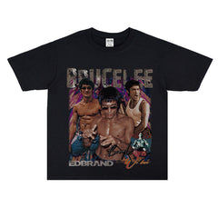 Film Star T Shirt Movie Bruce Lee Cotton Short Sleeve Loose round Neck American T-shirt Men and Women