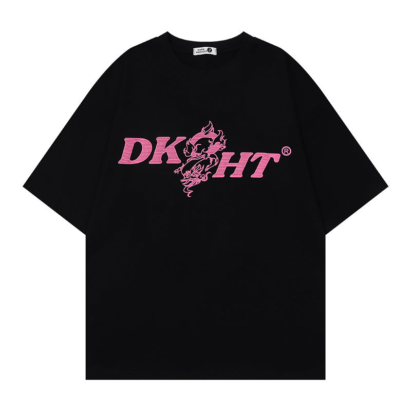 Camisas Vintage Hombre Short Sleeve T-Shirt Loose Summer Top