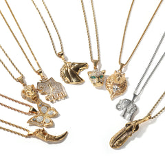Jewelry Gold Plated Necklace Pendant Animal