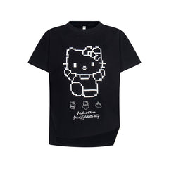 80s Casual Classics Shirts Vintage Kt Pussy Short Sleeve Loose Top