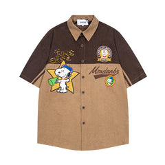 Ellie Seattle Shirt Lapel Cartoon Short Sleeve Shirt