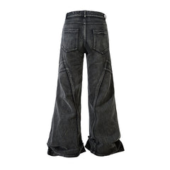 American Mens Jeans Vintage Cleanfit Lightning Washed Straight Jeans