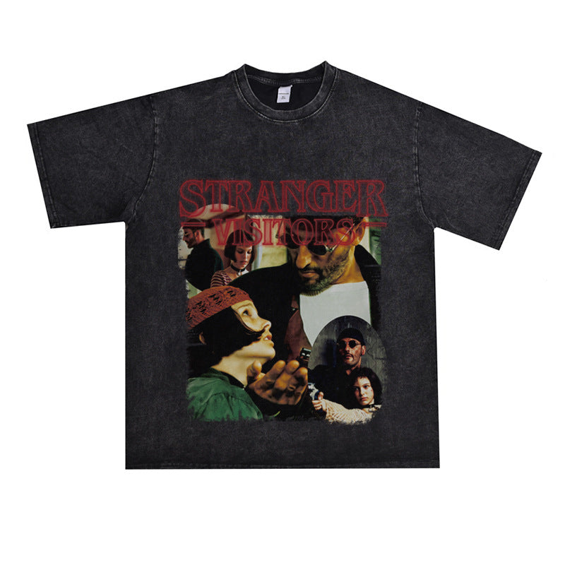 Film Star T Shirt Movie This Killer Is Not Too Cold Trendy Pure Cotton Short Sleeve Loose T-shirt Men and Women