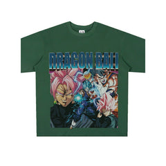 Film Star T Shirt Washed Old Print Short Sleeve Loose T-shirt