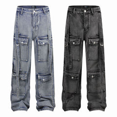 American Mens Jeans Washed and Used Tooling Jeans