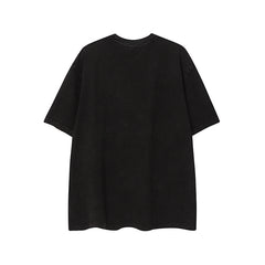 Camisas Vintage Hombre Vintage Washed Old Cleanfit Loose Short Sleeve T-Shirt