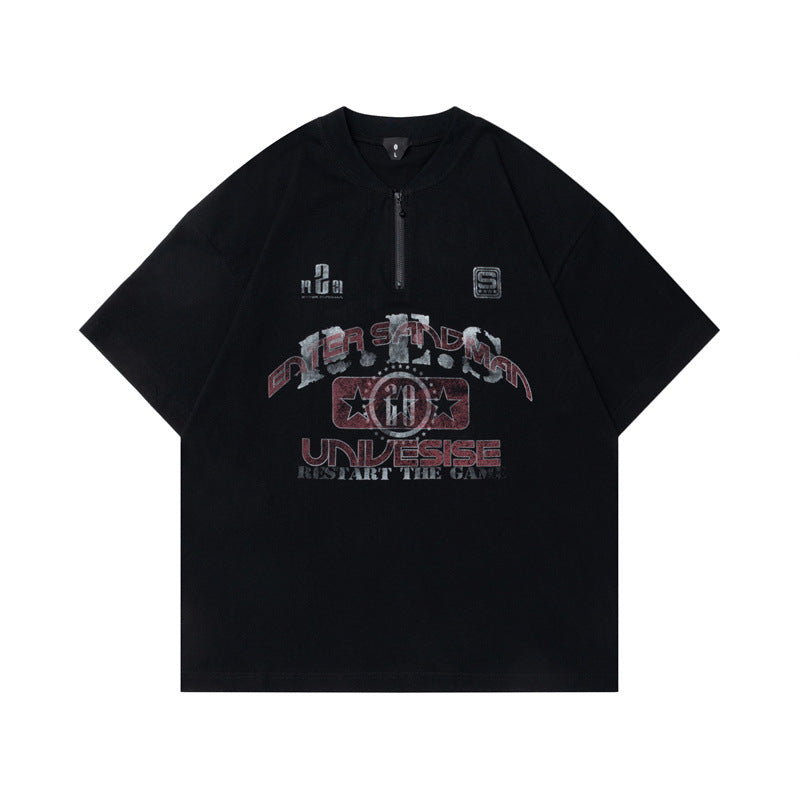 Ellie Seattle Shirt Vintage Old Mottled Letter Crew Neck T