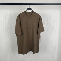 Fog Essentials T shirt Flocking Logo Loose T shirt