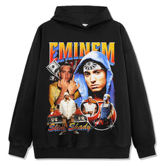 Detroit Eminem Hoodie Vintage Eminem Print Hoodie