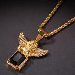 Jewelry Hip Hop Angel Pendant Necklace Angel Pieces