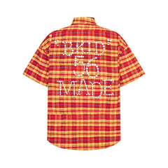 80s Casual Classics Shirts Vintage Embroidered Checked Short Sleeve Shirts