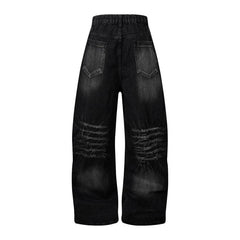 American Mens Jeans Retro Jeans Casual Tooling Jeans