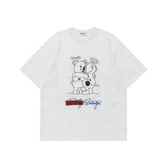 Ellie Seattle Shirt Loose Crew Neck Short Sleeve T-Shirt