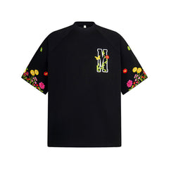 80s Casual Classics Shirts Vintage Floral Embroidery Short Sleeve T-Shirt