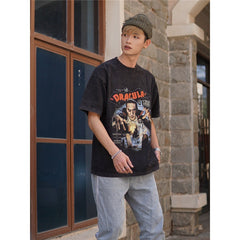 Film Star T Shirt European and American Movies Pure Cotton Loose Short Sleeve Retro Trendy T-shirt