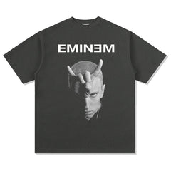 Detroit Eminem T Shirt Vintage Washed Old Cotton T-Shirt