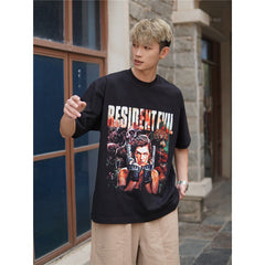 Film Star T Shirt Personalized Cotton Short Sleeve Loose Retro Design T-shirt for Men and Women