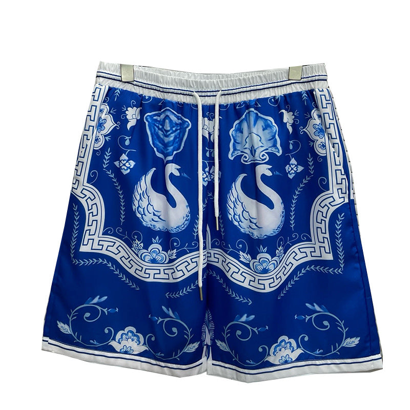 East Coast Shorts Summer Casual Digital Print Men's Shorts Beach Shorts