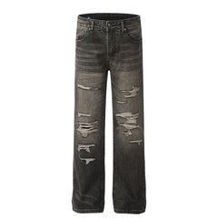 American Mens Jeans Washed Old Jeans
