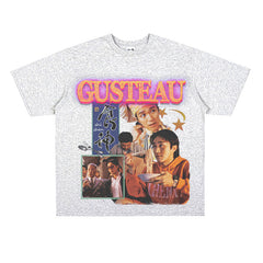 Film Star T Shirt Classic Movie Zhou Xingchi Short Sleeve American Retro T-shirt Men and Women