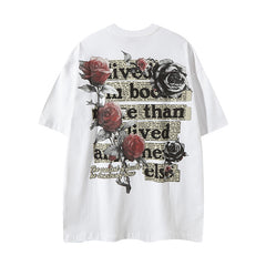 Ellie Seattle Shirt Short Sleeve T-Shirt Summer Wash Loose