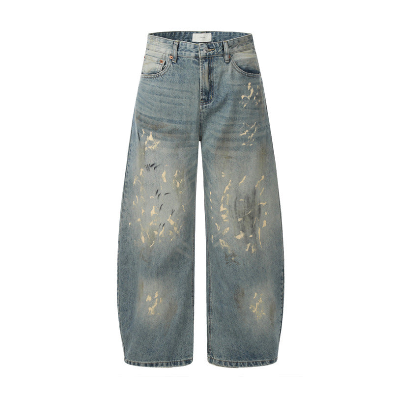 American Mens Jeans Loose Straight Pants