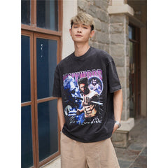 Film Star T Shirt Movie the Wolverine Cotton Short Sleeve Loose Retro T-shirt Men