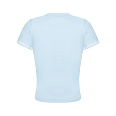 80s Casual Classics Shirts Vintage Cute Lamb Embroidered Short Sleeve T-Shirt