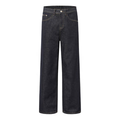 American Men Jeans Vintage Wash Old Straight Jeans